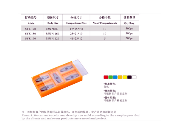 攀迪塑胶包装厂家教您如何选择硬质合金刀片盒（一）