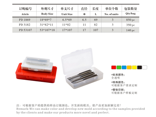 三支装整体丝攻盒