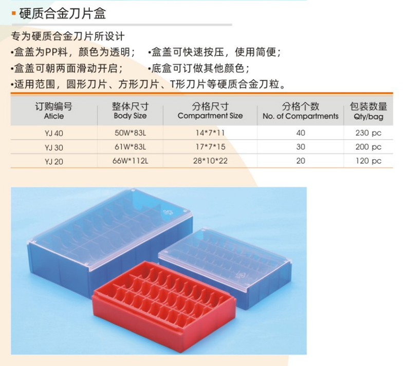 硬质合金刀片盒9